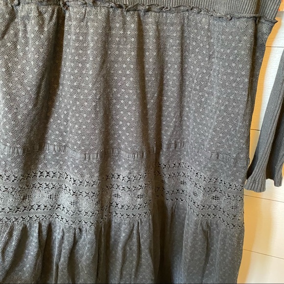 NWT Free People Earth Angel Maxi Dress Size Large Black Lace Cottagecore Long - Picture 6 of 7